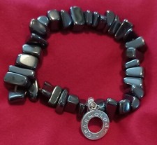 Natural Stone Bracelet Hematite Stretch Bracelet