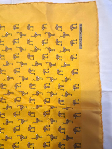 Hermès vintage yellow - vintage, silk