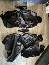 Seat Covers For VW Transporter T6 (2015+) Black Tailored Front Set & Armrests