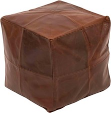 Handmade Moroccan Leather Pouf