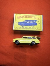 Matchbox Lesney No.38 Vauxhall Victor Estate BPW Yellow  white interior in box