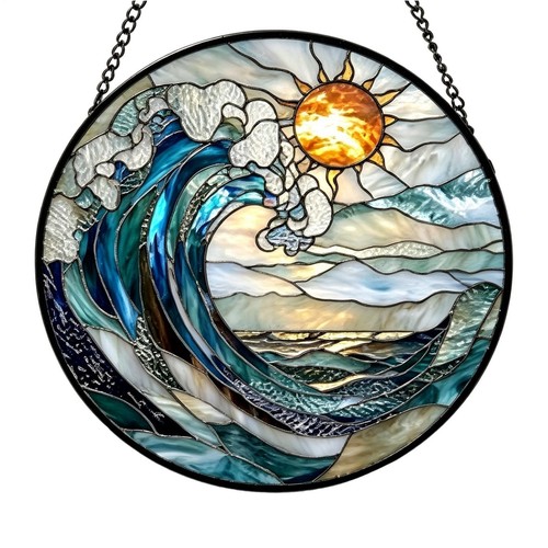Stained glass window hangings - glass,