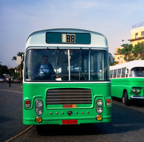Travel malta green bus - to,
