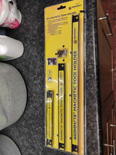 3PC MAGNETIC STRIP BAR TOOL HOLDER SOCKET RACK RAIL 457MM 305MM 203MM