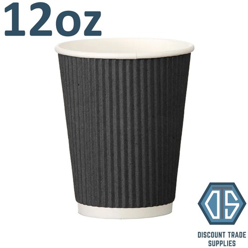 Black triple wall disposable - black,