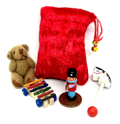 Dolls house filled santa - filled,