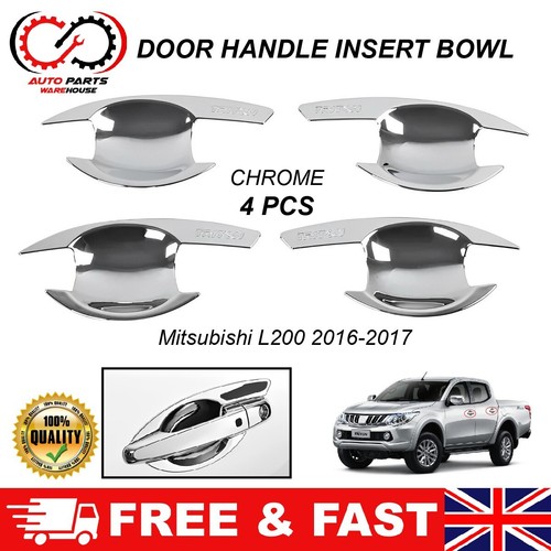 Chrome door handle insert bowl - door,