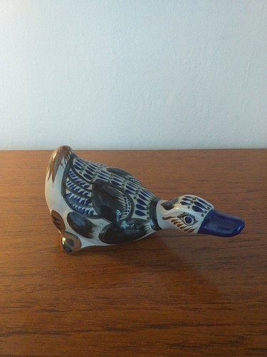Vintage mexican pottery bird - vintage,