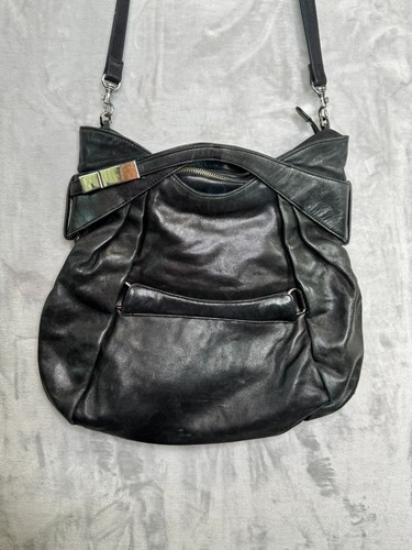 Kooba leather handbag black - kooba,