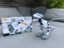ELECTRIC WALKING SPRAY DINOSAUR KIDS TOY LED STEAM BREATHING DRAGON - BOXED