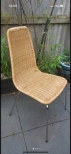 IKEA Linus Wicker and Chrome Chair Vintage Mid Century