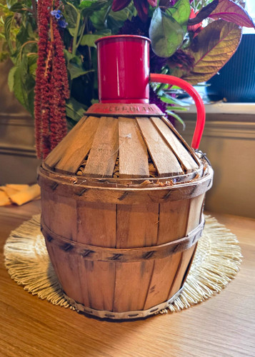 Vintage french wine carboy - wine,