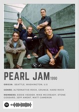 PEARL JAM Poster/Fan Art Wall Decor - Premium prints - Gift Decor