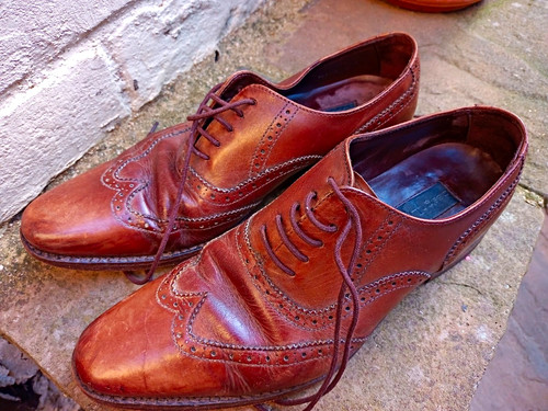 Loake men brown - brown, leather