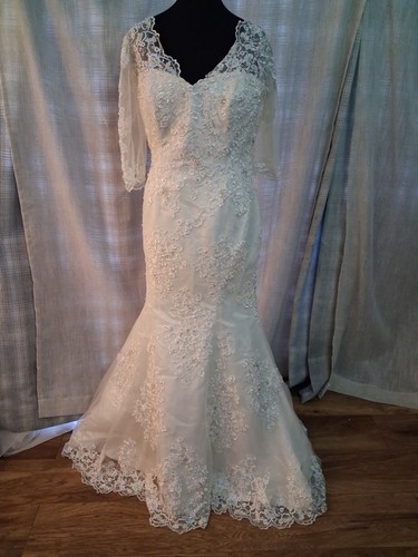 Wedding dress size ivory - dress,