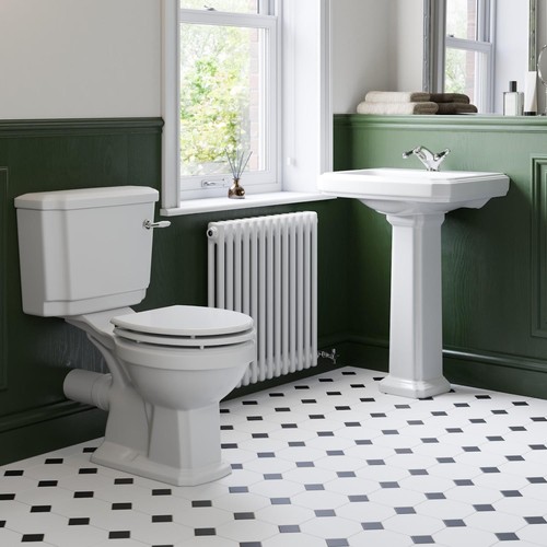 Bathroom suite close coupled - bathroom,