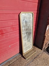 4ft Tall Industrial Wall Mirror With Shelf Storage, Retro Look, Pub, Restaurant 