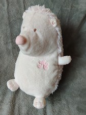 TARTINE ET CHOCOLAT PINK HEDGEHOG PLUSH SOFT TOY COMFORTER . 11"
