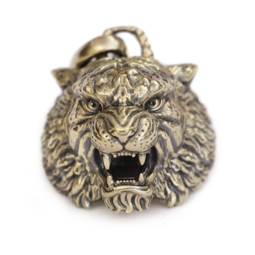 Huge brass king tiger - brass,