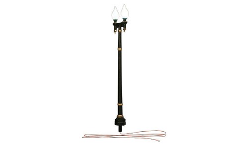 Double lamp post - street, lights