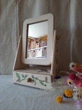 Vintage Wooden Vanity Mirror