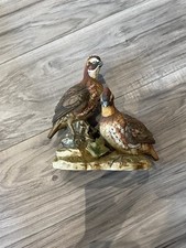 ETHAN ALLEN  Quail Duo Detailed Figurine / porcelain #3225 Japan EUC 