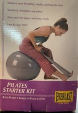 PILATES STARTER KIT.  Includes ball, pump, stretch band & DVD.  Everlast For Her