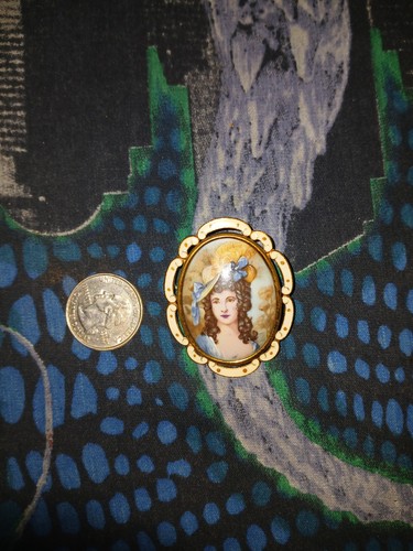 Vintage brooch elegant ledy - brooch,