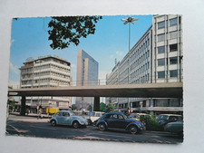 Postcard Düsseldorf Thyssen House Department Store Advertising Car Mercedes VW Beetle 1970 Vintage