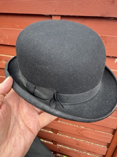 Bowler hat black original - original, box