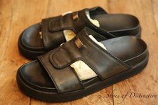 Gucci GG Black Leather Silver