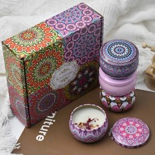 Candle Scented Candles Gifts Set, 1/4Pcs Soy Wax Jar Candle Aromatherapy Candles