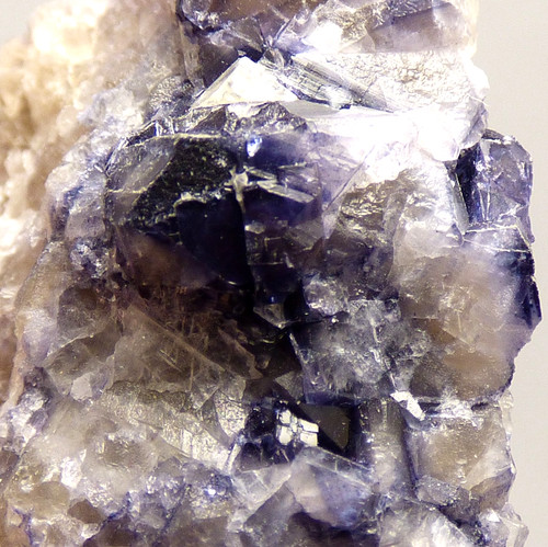 Blue john fluorite crystal - fluorite,
