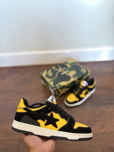 Bapesta black yellow worn - bapesta,