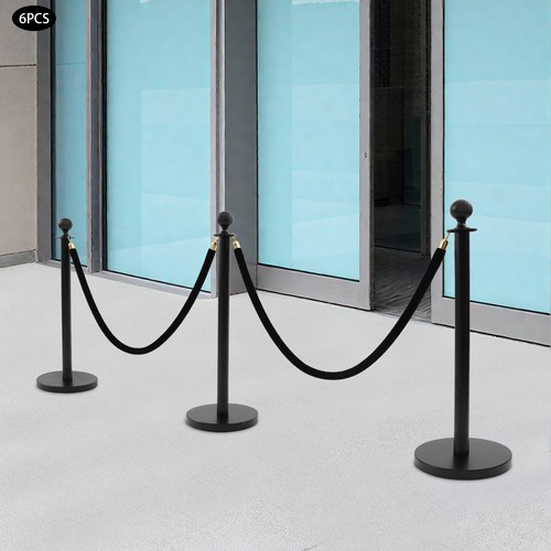 Piece black stanchion - 6-piece,
