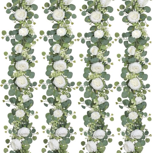 Artificial white flower - white,