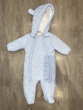 Baby Boys Snowsuit 3-6 Months Blue Winter Coat