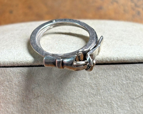 Sterling silver triple ring - silver,