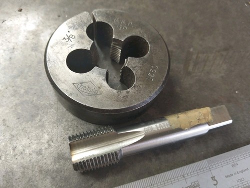 Bsp tap split die - 3/8, &