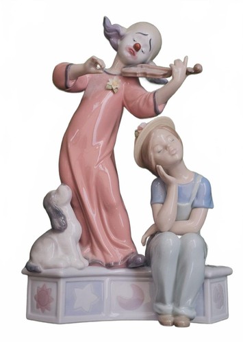 Lladro clown girl porcelain - clown,