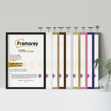 Black Thin Picture Frames A2 A3 A4 A5 White Poster Frames OAK WALNUT Photo Frame