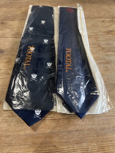 Vintage tootal navy blue silk - navy,