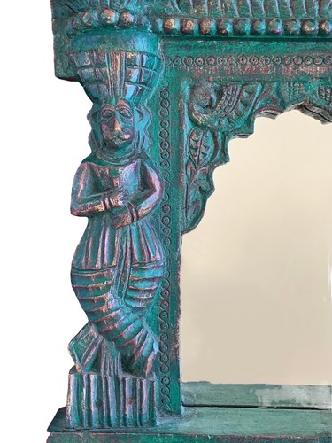 Antique indian mirror hand - mirror,