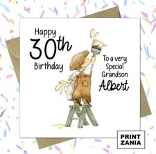Personalised Painter Decorator Birthday Card Son Grandson Brother Uncle Dad ZP