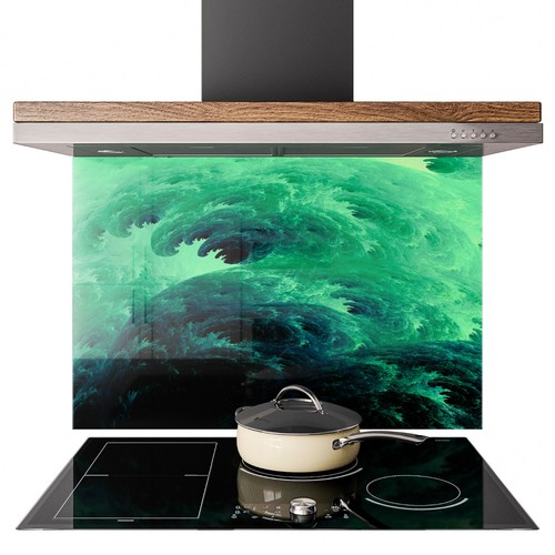 Glass splashback kitchen tile - splashback,