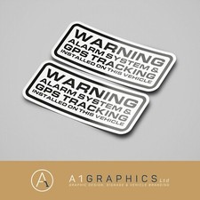 WARNING Alarm system PRINTED