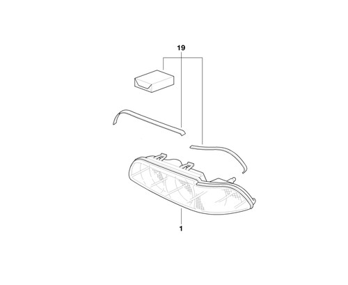 Bmw genuine headlight headlamp - bmw,