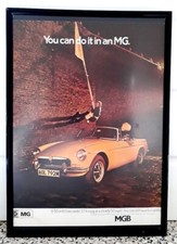 Framed original Classic Car Ad