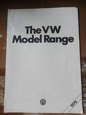The VW Model Range 1975 Sales