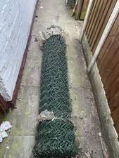 Galvanised fence chain linked